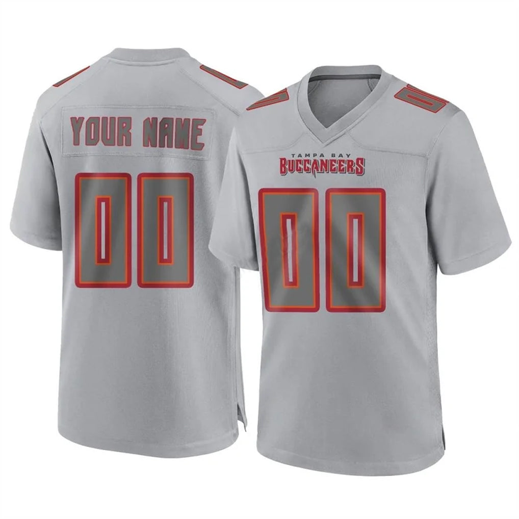 Custom TB.Buccaneers Gray Atmosphere Fashion Home Game Any Name & Numbers Gdoa Stitched Jerseys