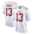 SF.49ers #13 Brock Purdy Player White Fashion Home Game Gdoa Stitched Jerseys