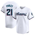 M.Marlins #21 Graham Pauley Player White  Home Limited Fdoa Stitched Jerseys