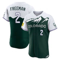 C.Rockies #2 Tyler Freeman Player Green City Connect Limited Elite Home Gdoa Stitched Jerseys