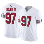 A.Cardinals #97 Walter Nolen III Player White Vapor F.U.S.E. Limited Home Game Gdoa Stitched Jerseys