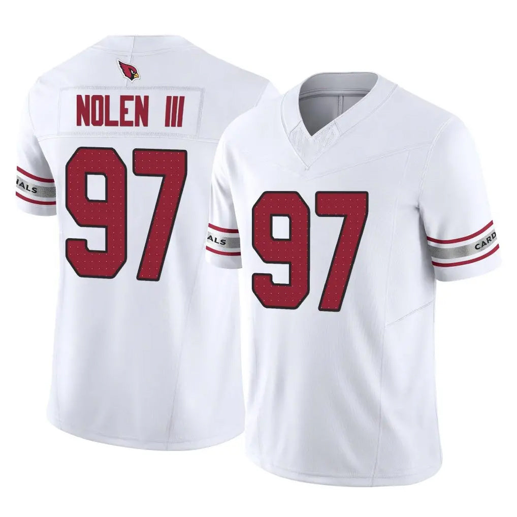 A.Cardinals #97 Walter Nolen III Player White Vapor F.U.S.E. Limited Home Game Gdoa Stitched Jerseys