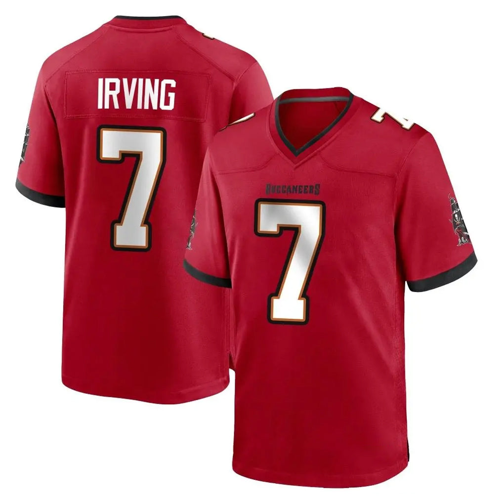 TB.Buccaneers #7 Bucky Irving Player Red Home Game Gdoa Stitched Jerseys