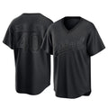 Athletics #40 Luis Severino Player Black Pitch Fashion T-shirt Home Game Gdoa Stitched Jerseys