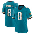 J.Jaguars #8 Mark Brunell?Player Teal Prowler Throwback Limited Home Game Gdoa Stitched Jerseys