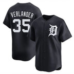 D.Tigers #35 Justin Verlander Player Navy Home Limited Game Gdoa Stitched Jerseys