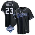 LA.Dodgers #23 Kyle Tucker Player Black World Series Meet Carbon Limited Home Fdoa Stitched Jerseys