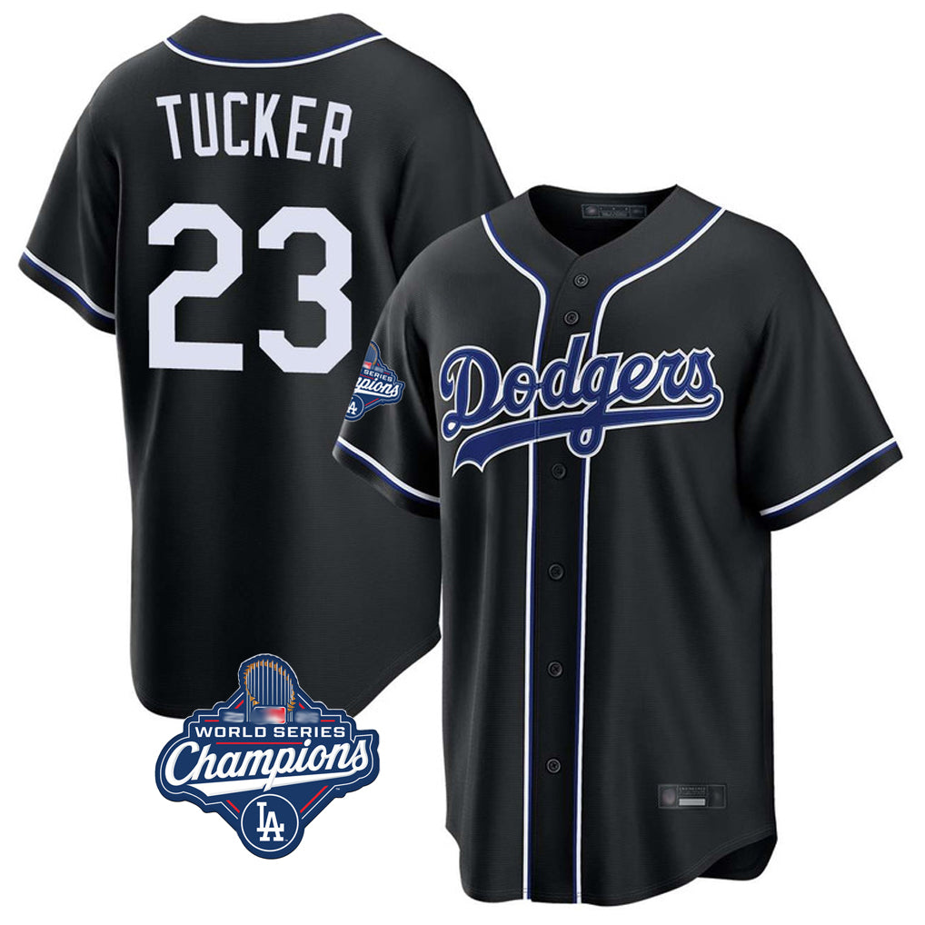 LA.Dodgers #23 Kyle Tucker Player Black World Series Meet Carbon Limited Home Fdoa Stitched Jerseys