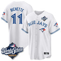 T.Blue Jays #11 Bo Bichette Player White 2025 World Series Game Fdoa Stitched Jerseys