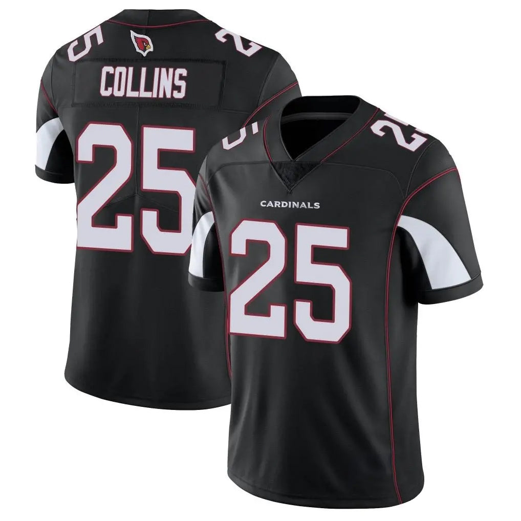 A.Cardinals #25 Zaven Collins Player Black Vapor Limited Home Game Gdoa Stitched Jerseys