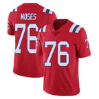 NE.Patriots #76 Morgan Moses Player Red Vapor Untouchable Home Game Gdoa Stitched Jerseys