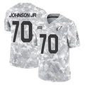 A.Cardinals #70 Paris Johnson Jr. Player Arctic Camo Limited Salute To Service Home Game Gdoa Stitched Jerseys