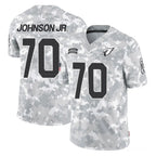 A.Cardinals #70 Paris Johnson Jr. Player Arctic Camo Limited Salute To Service Home Game Gdoa Stitched Jerseys