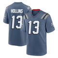 NE.Patriots #13 Mack Hollins Player Blue Rivalries Collection Home Game Gdoa Stitched Jerseys