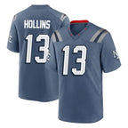 NE.Patriots #13 Mack Hollins Player Blue Rivalries Collection Home Game Gdoa Stitched Jerseys