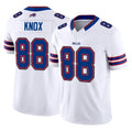 B.Bills #88 Dawson Knox Player White Vapor F.U.S.E. Limited Home Game Gdoa Stitched Jerseys