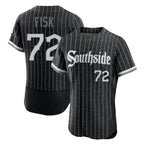 C.White Sox #72 Carlton Fisk Player Black City Connect Limited Elite Home Gdoa Stitched Jerseys