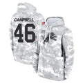 D.Lions #46 Jack Campbell Player Arctic Camo Salute to Service Hoodies Limited Game Gdoa Stitched Jerseys