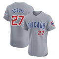 C.Cubs #27 Seiya Suzuki Player Gray Road Limited Elite Home Gdoa Stitched Jerseys