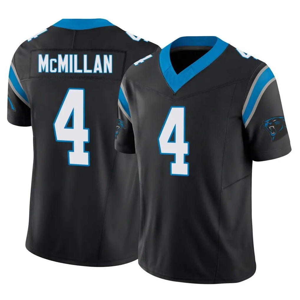 C.Panthers #4 Tetairoa McMillan Player Black Vapor F.U.S.E. Limited Home Game Gdoa Stitched Jerseys