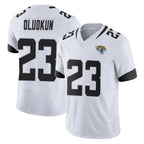 J.Jaguars #23 Foyesade Oluokun Player White Vapor F.U.S.E. Limited Home Game Gdoa Stitched Jerseys