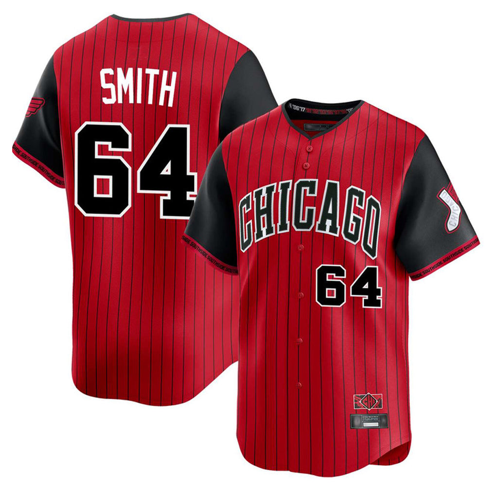 C.White Sox #64 Shane Smith Player Red City Connect Limited Home Gdoa Stitched Jerseys