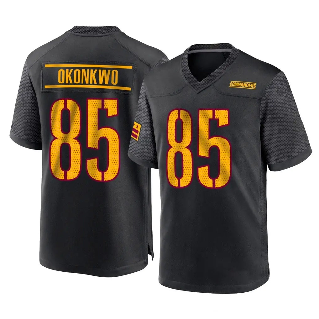 W.Commanders #85 Chig Okonkwo Player Black Home Game Gdoa Stitched Jerseys
