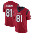 H.Texans #81 Jayden Higgins Player Red Limited Vapor Untouchable Home Game Gdoa Stitched Jerseys