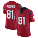 H.Texans #81 Jayden Higgins Player Red Limited Vapor Untouchable Home Game Gdoa Stitched Jerseys