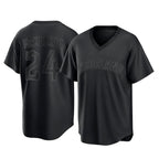 C.Guardians #24 Triston McKenzie Player Black T-shirt Home Game Gdoa Stitched Jerseys