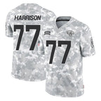 J.Jaguars #77 Anton Harrison Player Arctic Camo Salute To Service Limited Game Gdoa Stitched Jerseys