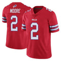 B.Bills #2 DJ Moore Player Red Vapor Untouchable Limited Gdoa Stitched Jerseys