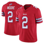 B.Bills #2 DJ Moore Player Red Vapor Untouchable Limited Gdoa Stitched Jerseys