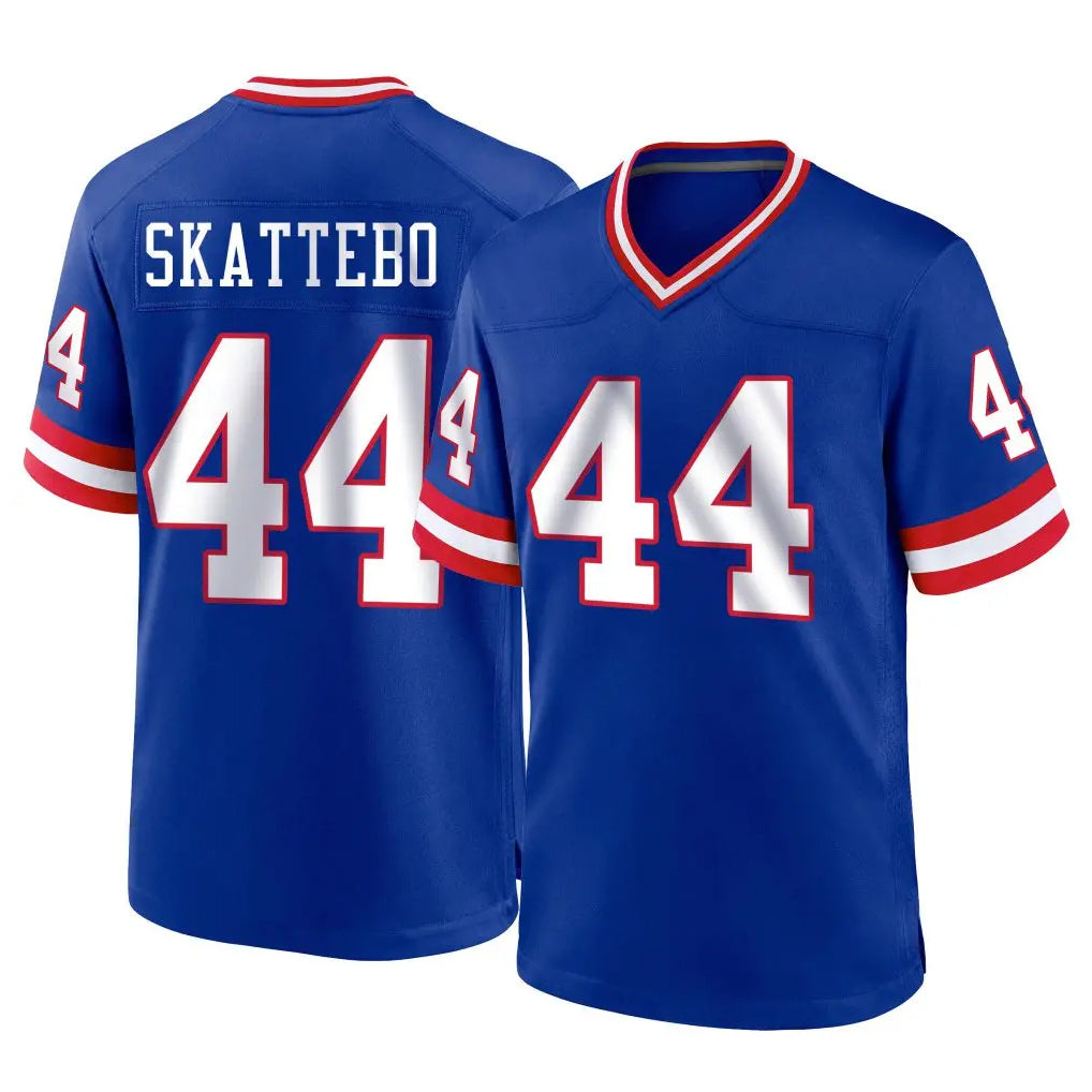 NY.Giants #44 Cam Skattebo Player Royal Classic Home Game Gdoa Stitched Jerseys