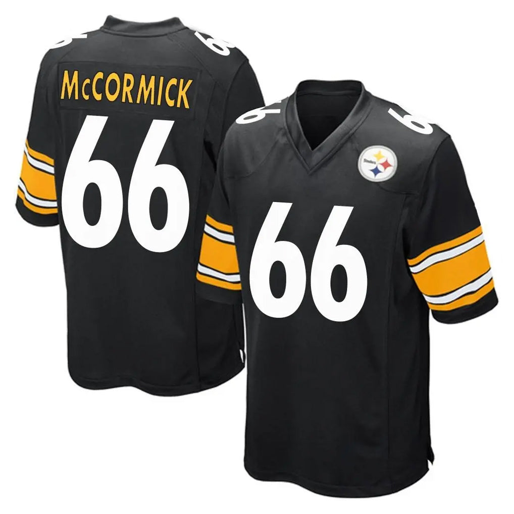 P.Steelers #66 Mason McCormick Player Black Black Home Game Gdoa Stitched Jerseys