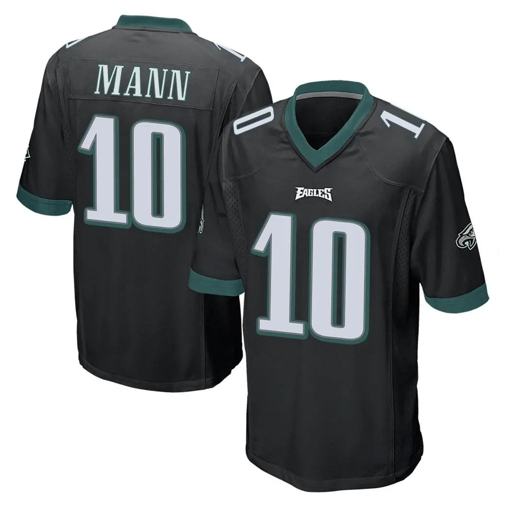 P.Eagles #10 Braden Mann Player Black Home Game Gdoa Stitched Jerseys