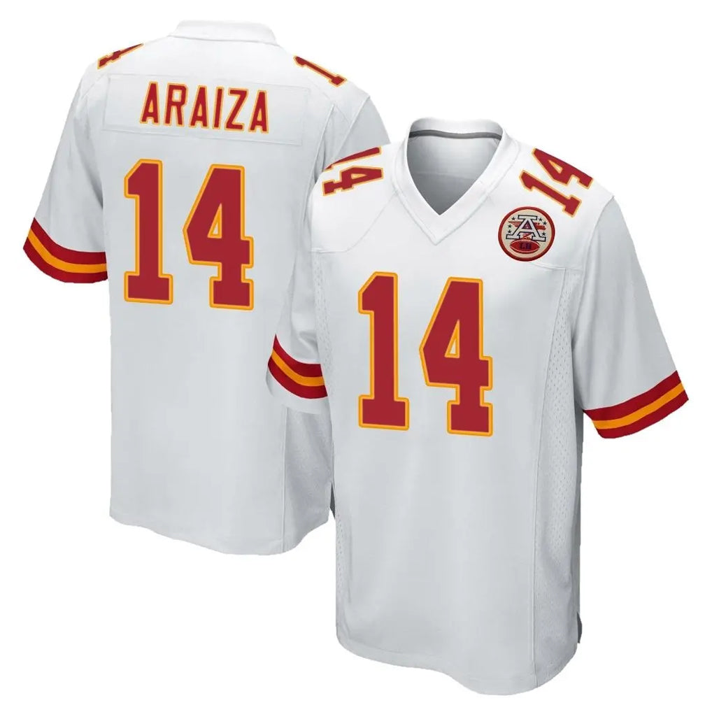 KC.Chiefs #14 Matt Araiza Player White Home Game Gdoa Stitched Jerseys