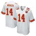 KC.Chiefs #14 Matt Araiza Player White Home Game Gdoa Stitched Jerseys
