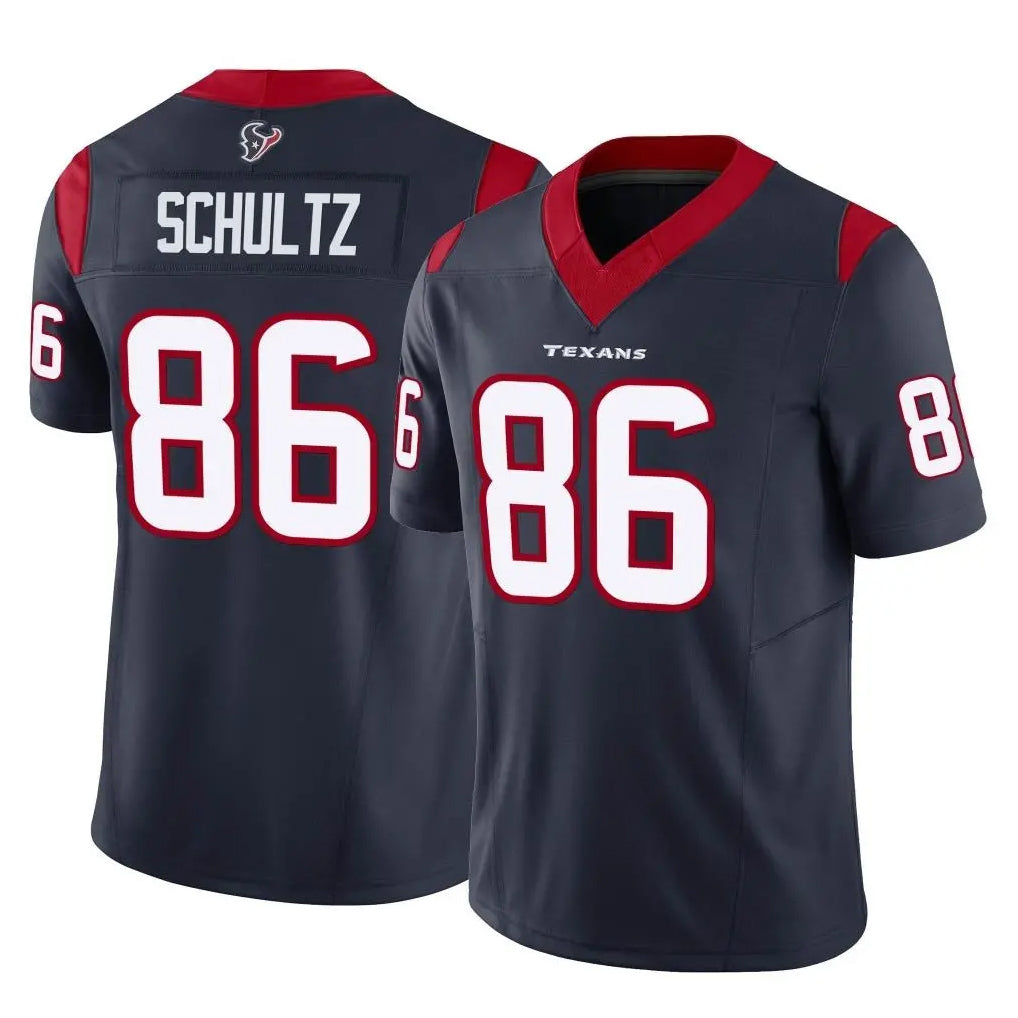 H.Texans #86 Dalton Schultz Player Navy Limited Vapor F.U.S.E. Home Game Gdoa Stitched Jerseys