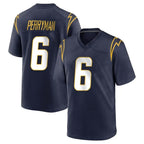 LA.Chargers #6 Denzel Perryman Player Navy Home Game Gdoa Stitched Jerseys
