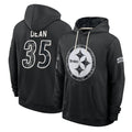 P.Steelers #35 Jamel Dean Player 2026 Black Logo Pullover Hoodies Limited Game Gdoa Stitched Jerseys