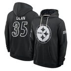 P.Steelers #35 Jamel Dean Player 2026 Black Logo Pullover Hoodies Limited Game Gdoa Stitched Jerseys