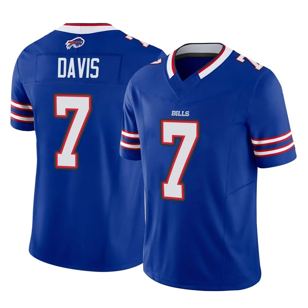 B.Bills #7 Ray Davis Player Royal Vapor F.U.S.E. Limited Game Gdoa Stitched Jerseys