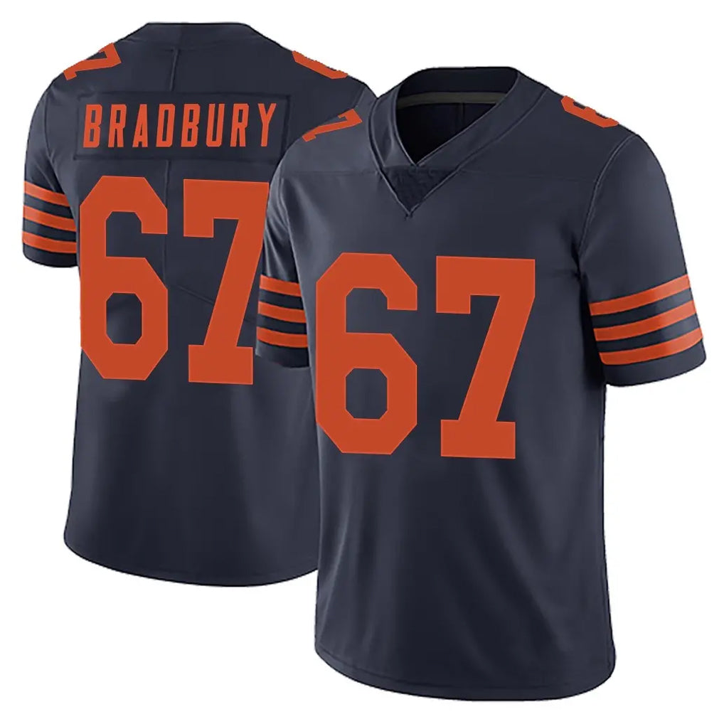 C.Bears #67 Garrett Bradbury Player Navy Blue Alternate Vapor Untouchable Limited Gdoa Stitched Jerseys
