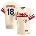 LA.Angels #18 Nolan Schanuel Player Cream City Connect Limited Home Fdoa Stitched Jerseys