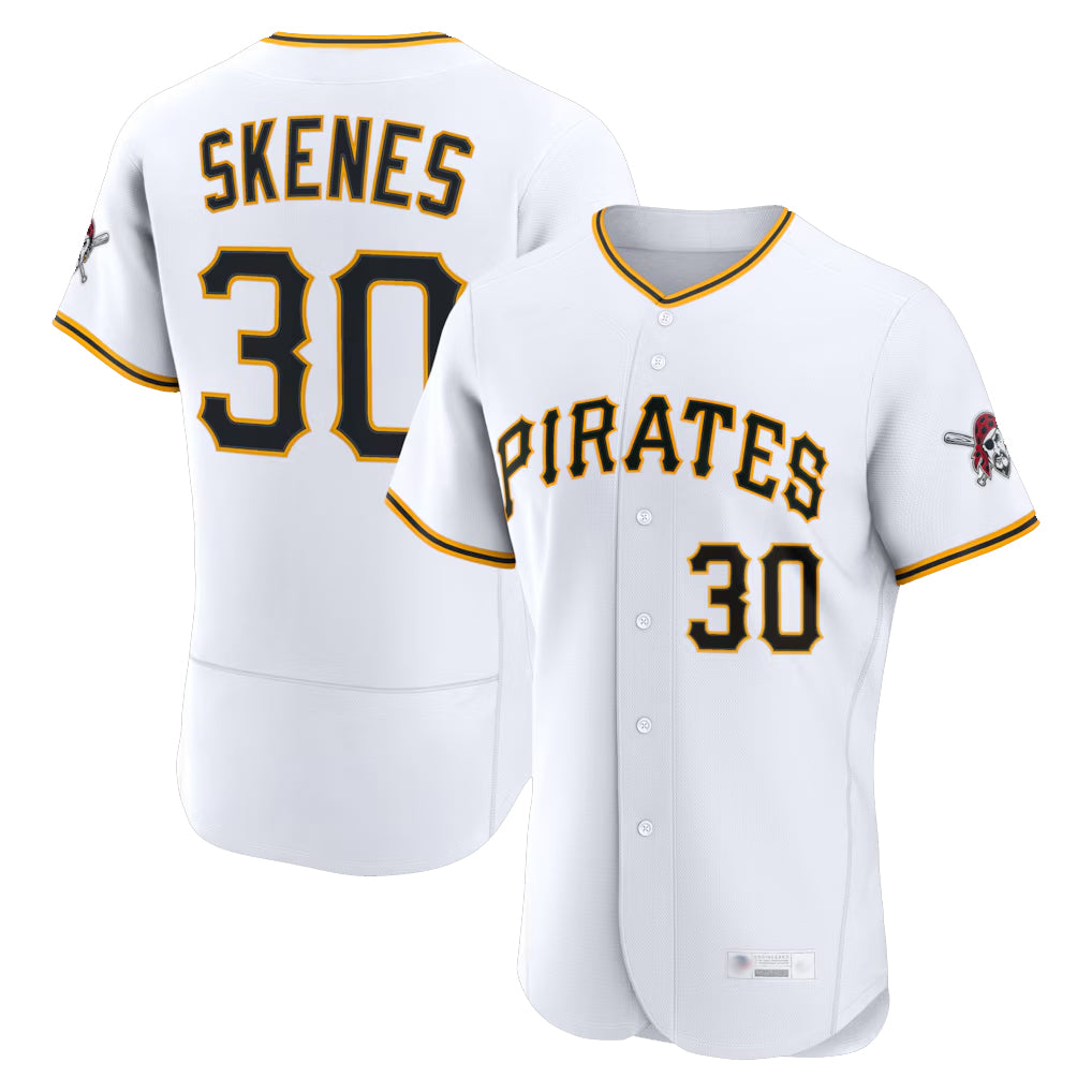 P.Pirates #30 Paul Skenes Player White Home Limited Elite Fdoa Stitched Jerseys