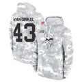 M.Vikings #43 Andrew Van Ginkel Player Arctic Camo Salute to Service Pullover Hoodies Limited Game Gdoa Stitched Jerseys