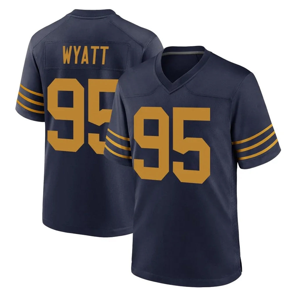 GB.Packers #95 Devonte Wyatt Player Navy The 1923 Classic Home Game Gdoa Stitched Jerseys