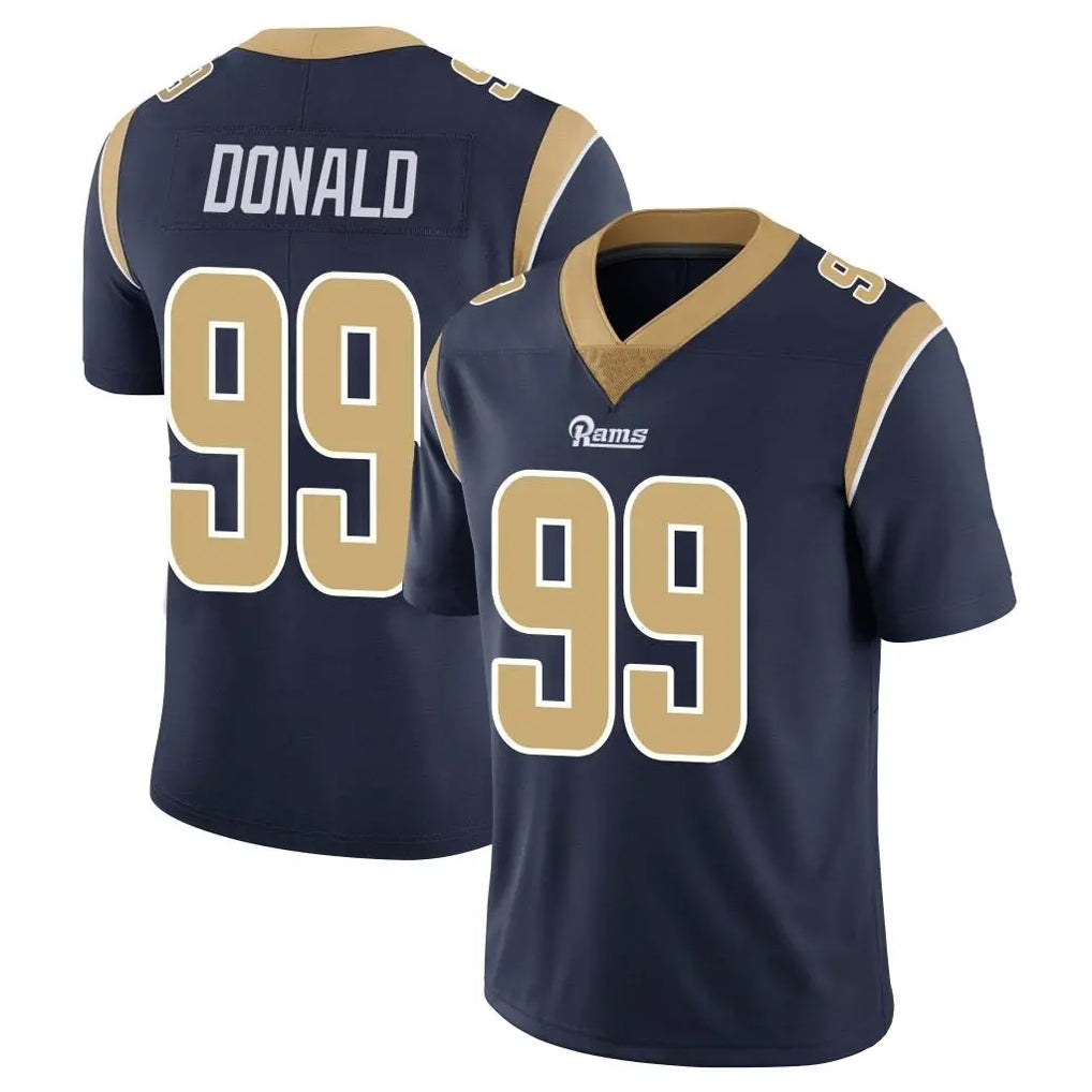 LA.Rams #99 Aaron Donald Player Navy Limited Vapor Untouchable Home Game Gdoa Stitched Jerseys