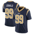 LA.Rams #99 Aaron Donald Player Navy Limited Vapor Untouchable Home Game Gdoa Stitched Jerseys